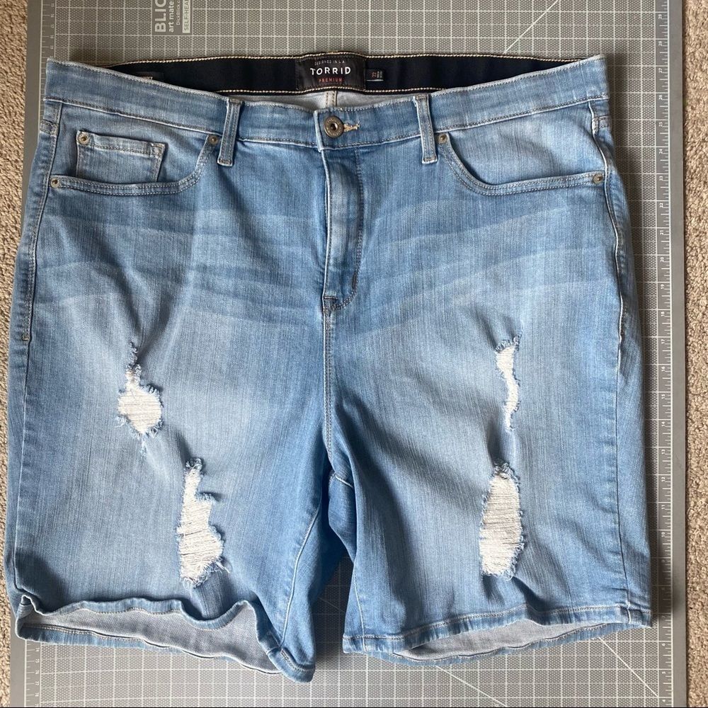 Torrid Premium Sky High Skinny Shorts